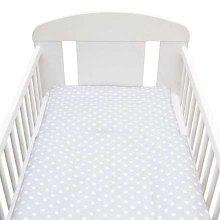 2-dielne posteľné obliečky New Baby 90/120 cm Bodka sivo-biele - Multicolor