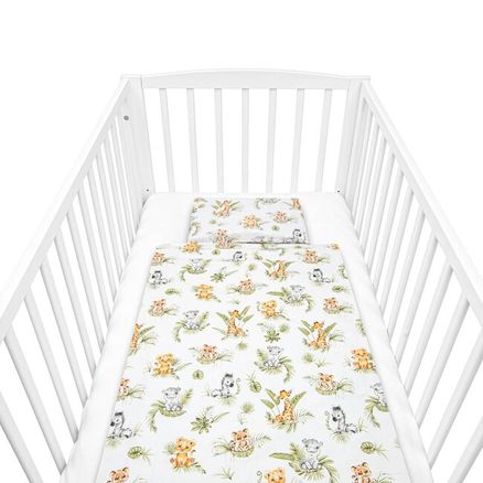 2-dielne posteľné obliečky New Baby 90/120 cm Jungle - Biela