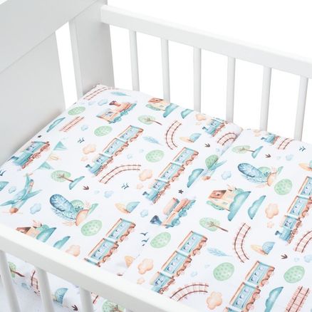 3-dielné posteľné obliečky New Baby 100/135 cm vláčik - Podľa obrázku