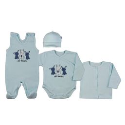4-dielna dojčenská súprava Koala Rabbit blue - Modrá