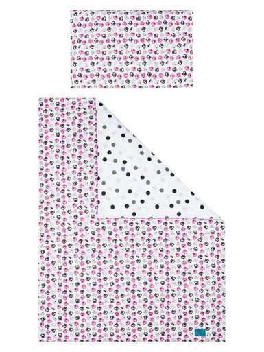5-dielne posteľné obliečky Belisima Mačiatka 100/135 ružové - Ružová