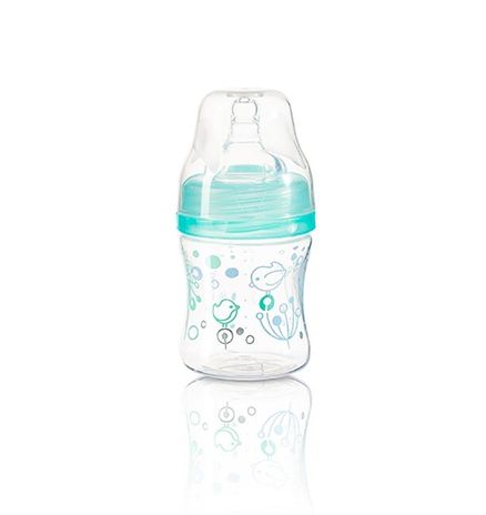 Antikoliková fľaša so širokým hrdlom Baby Ono 120 ml - Modrá