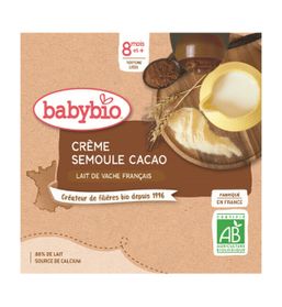 BABYBIO Kapsička krém, kakao, krupička (4x 85 g)