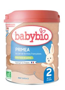 BABYBIO PRIMEA 2 dojčenské bio mlieko (800 g)