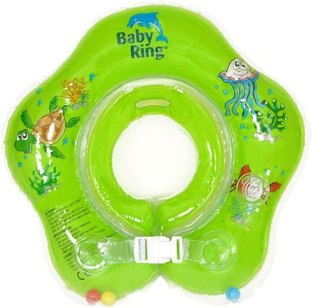 Unikátne plávacie koleso Baby ring 0-24m -Zelená