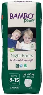 BAMBO Dreamy Night Nohavičky plienkové jednorázové Pants Boy 8-15 rokov, 10 ks, pre 35-50 kg