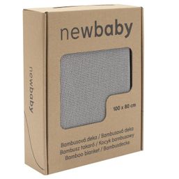Bambusová pletená deka New Baby 100x80 cm grey - Sivá
