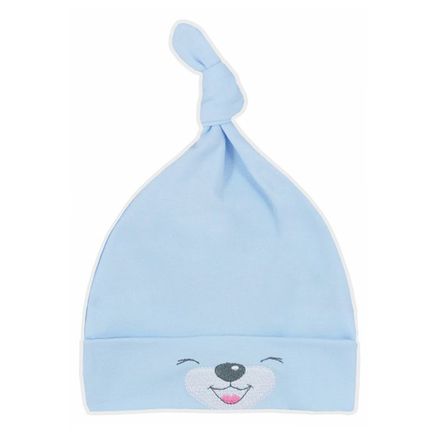 Bavlnená dojčenská čiapočka Bobas Fashion Lucky - Modrá