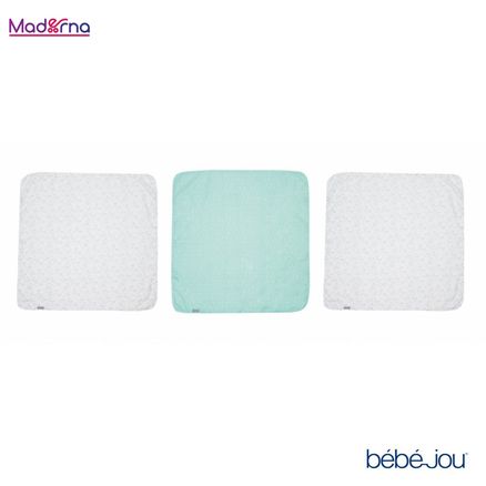 Bébé-Jou Bambusová mušelínová plienka 70 × 70 cm set 3 ks Bo a Bing