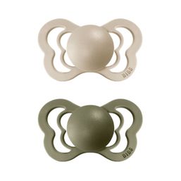 BIBS Couture ortodontické cumlíky z prírodného kaučuku 2ks - veľkosť 2 Vanilla / Olive