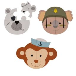 Bo Jungle Penové puzzle B-Animal Monkey/Bear/Koala