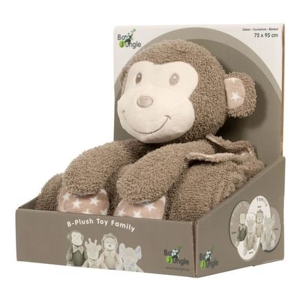 Bo Jungle, Plyšová hračka s dekou - Monkey