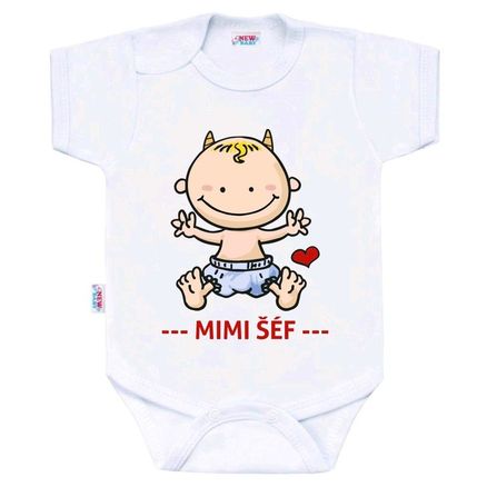 Body s potlačou New Baby MIMI ŠÉF - Podľa obrázku