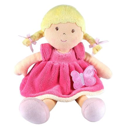 Bonikka Butterfly látková bábika Ria ružové šaty