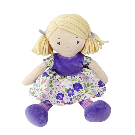 Bonikka Dames látková bábika malá Malá Peggy – fialové šaty