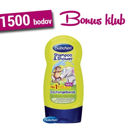 BONUS KLUB- Bübchen detský šampón a sprchový rôzne druhy