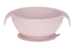 Lässig BABIES Bowl Silicone pink with suction pad detská mištička