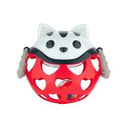 Canpol babies Interaktívna hračka s hrkálkou Mačka červená