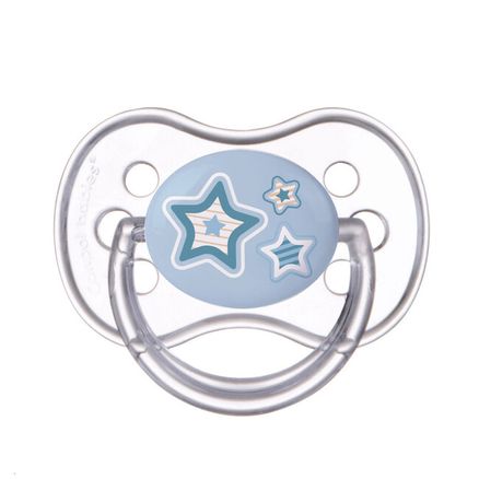 Canpol babies Silikónový cumlík s okrúhlou špičkou 18m+ NEWBORN BABY