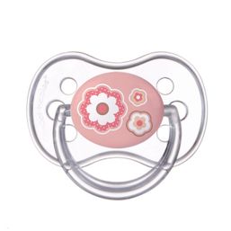 Canpol babies Silikónový cumlík so symetrickou špičkou 18m+ NEWBORN BABY ružový