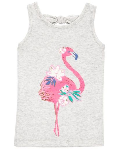 CARTER'S Tričko na ramienka Pink Flamingo dievča 18m