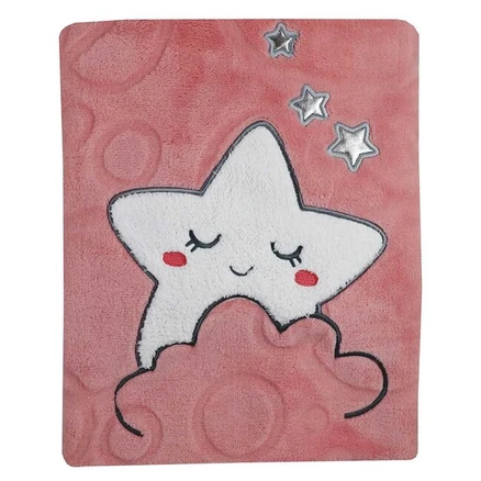 Detská deka Koala Sleeping Star pink - Ružová