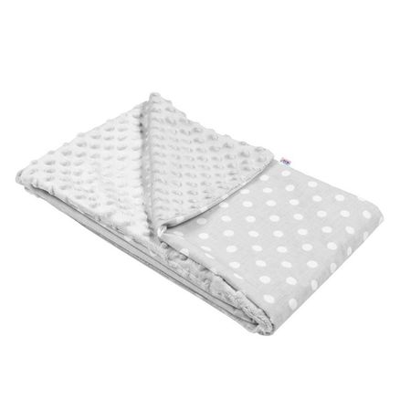 Detská deka z Minky New Baby sivá 80x102 cm - Sivá