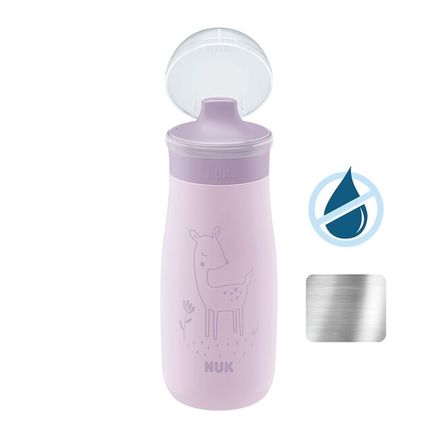 Detská fľaša NUK Mini-Me Sip nerez 300 ml (9+ m.) purple - Fialová