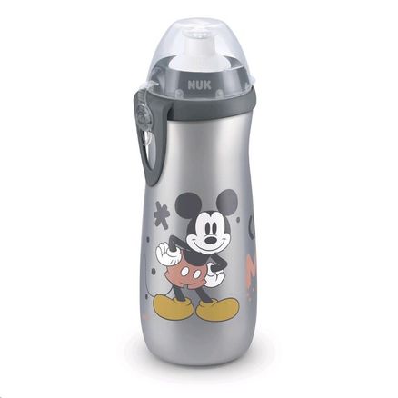 Detská fľaša NUK Sports Cup Disney Cool Mickey 450 ml grey - Sivá