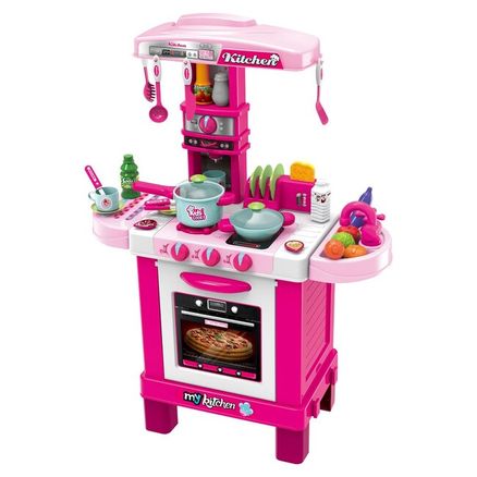 Detská kuchynka Baby Mix malý Malý šéfkuchár - Ružová