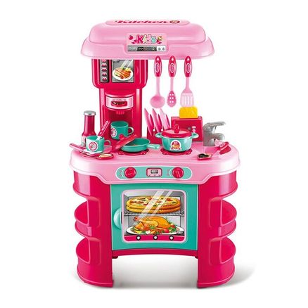 Detská kuchynka Little Chef Baby Mix ružová 32 ks - Ružová