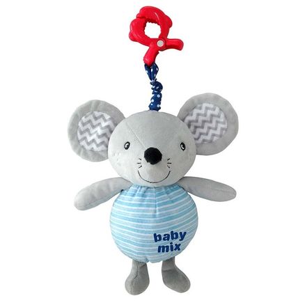 Detská plyšová hračka s hracím strojčekom Baby Mix Myška - Multicolor