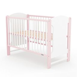 AKCIA Detská postieľka New Baby ELSA štandard bielo - Ružová - Borovica