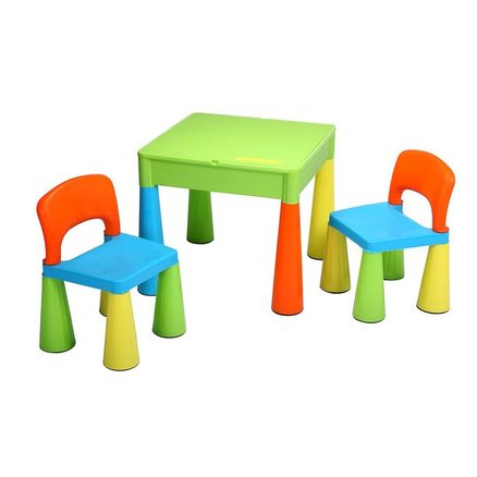 Detská sada stolček a dve stoličky NEW BABY multi color - Multicolor