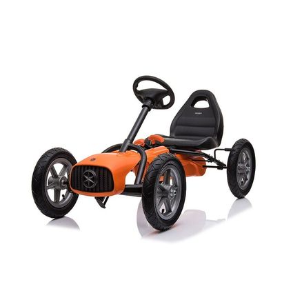 Detská šliapacia motokára Go-kart Baby Mix Buggy - Oranžová