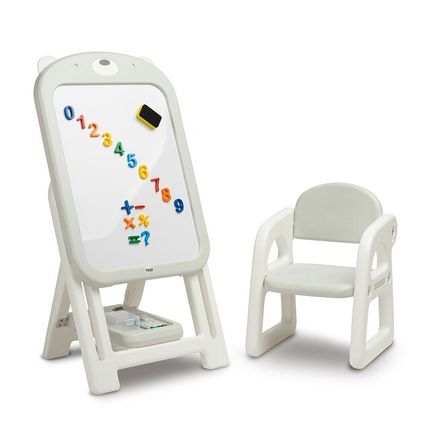 Detská tabuľa so stoličkou TED Toyz grey - Sivá