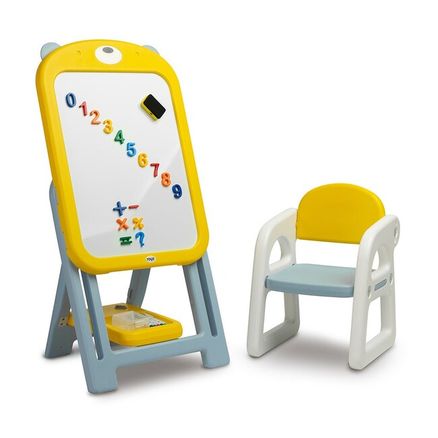 Detská tabuľa so stoličkou TED Toyz yellow - Žltá