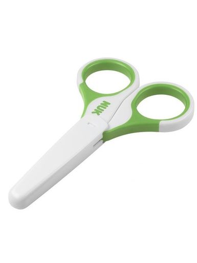 Detské zdravotné nožnice s krytom NUK zelené - Zelená
