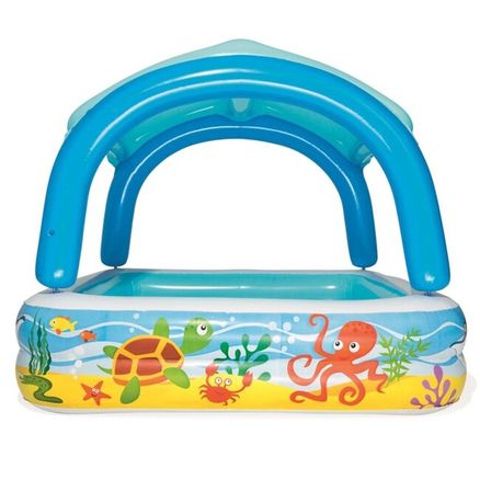 Detský nafukovací bazén so strieškou Bestway more - Multicolor