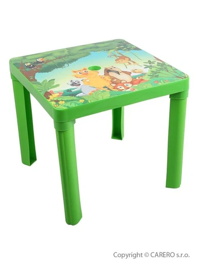 Detský záhradný nábytok - Plastový stôl - Zelená