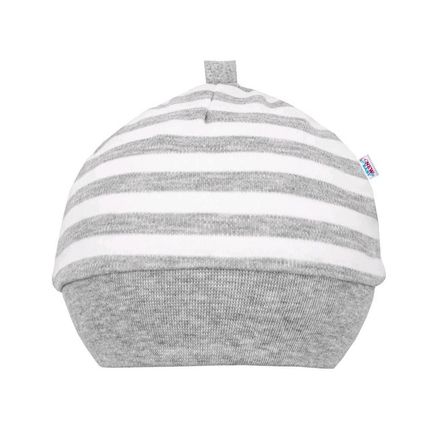 Dojčenská bavlnená čiapočka New Baby Zebra exclusive - Biela