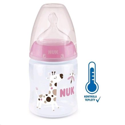 Dojčenská fľaša NUK First Choice Temperature Control 150 ml pink - Ružová