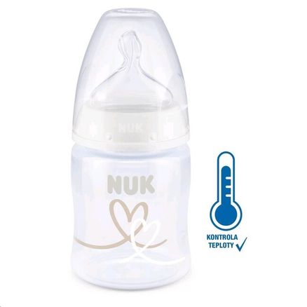 Dojčenská fľaša NUK First Choice Temperature Control 150 ml white - Biela