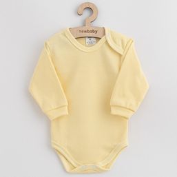 Dojčenské bavlnené body New Baby žltá - Žltá