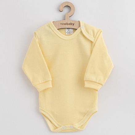 Dojčenské bavlnené body New Baby žltá - Žltá