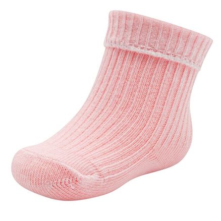 Dojčenské bavlnené ponožky New Baby ružové - Ružová