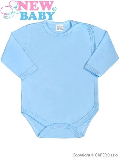 Dojčenské body celorozopínacie New Baby Classic modré - Modrá