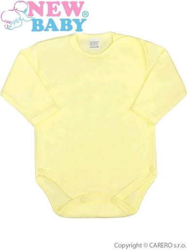 Dojčenské body celorozopínacie New Baby Classic žlté - Žltá