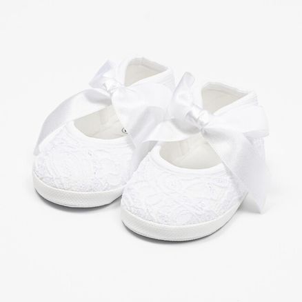 Dojčenské krajkové capačky New Baby biela 12-18 m - Biela