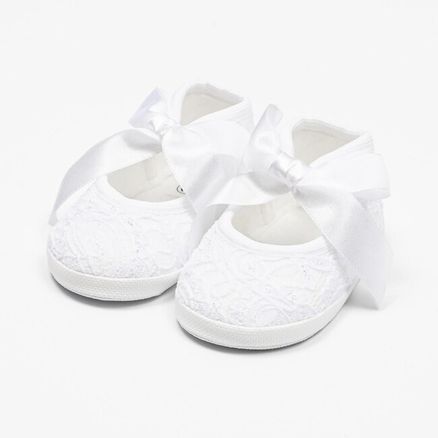 Dojčenské krajkové capačky New Baby biela 3-6 m - Biela